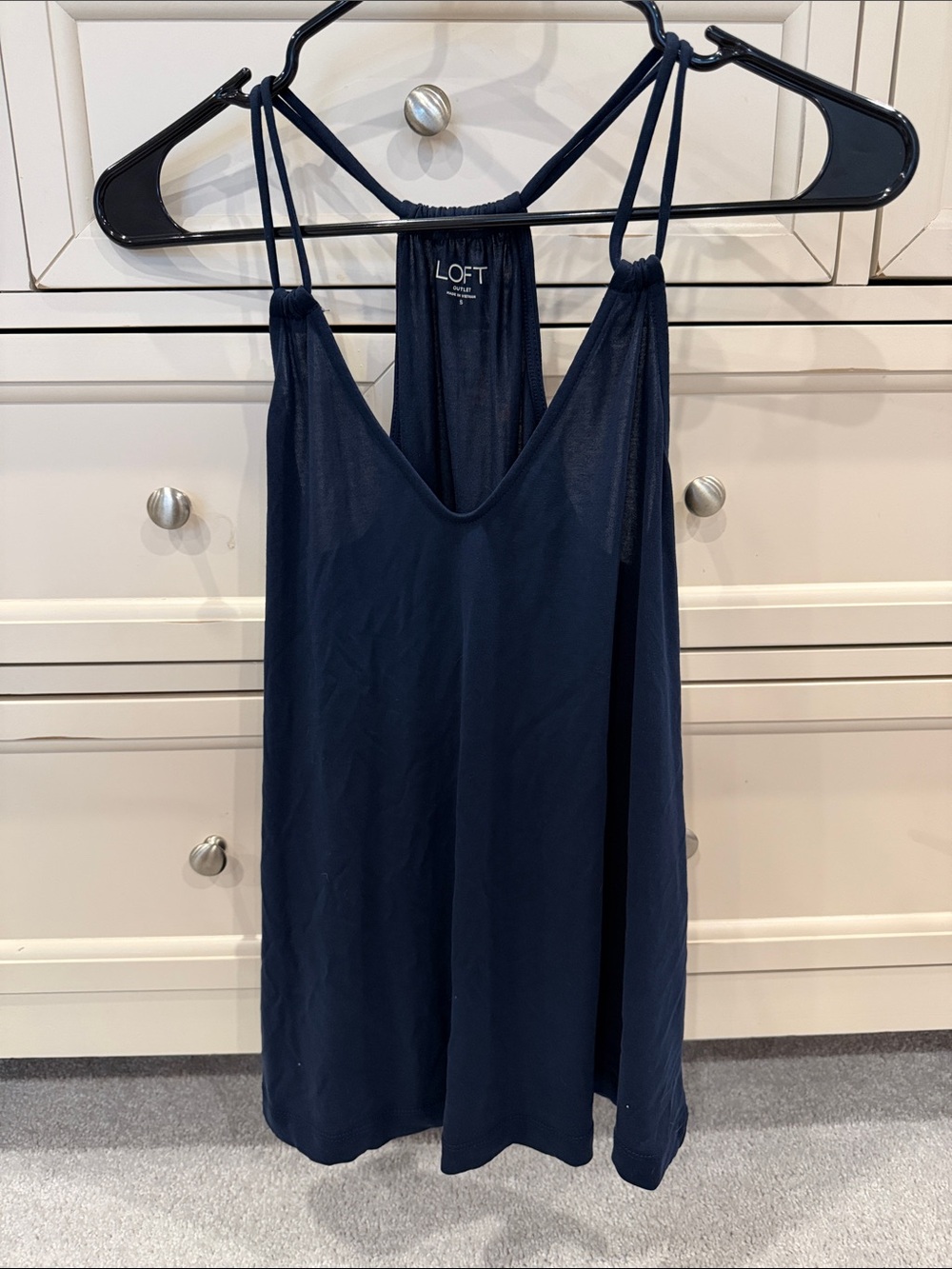 NWT LOFT Navy Double-Strap V-Neck Camisole